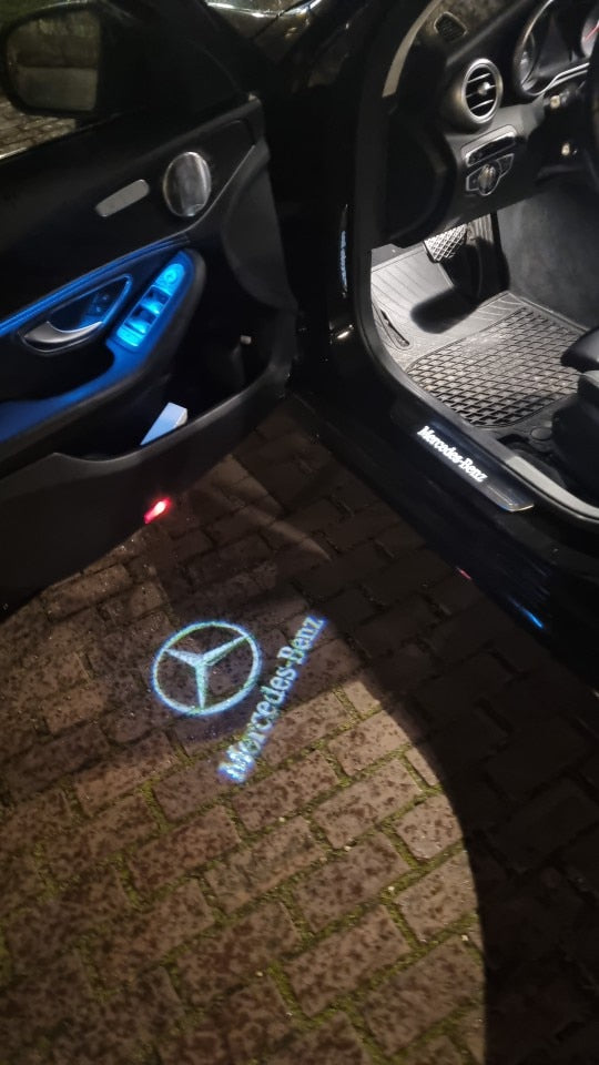 2x Leds de portes Logo "Mercedes Benz"