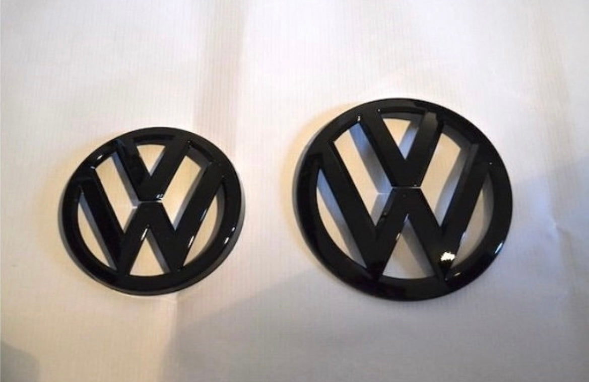 2x Logos Volkswagen Golf VII 7 Noir brillant