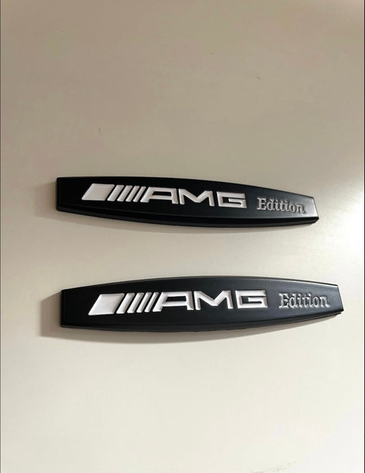 2x Logos Ailes Mercedes AMG Edition Noir