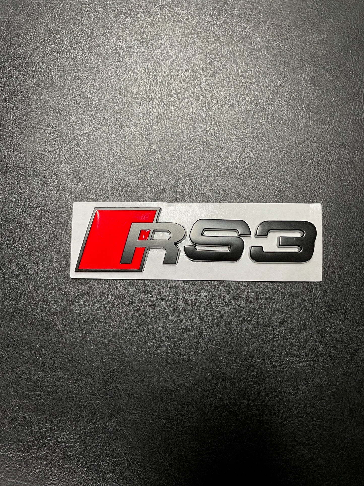 Logo de coffre Audi RS3 noir