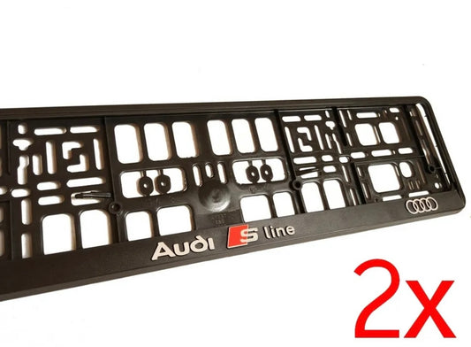 2x Supports de plaque Audi S-Line